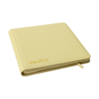 Vault X - 12-Pocket Exo-Tec® Zip Binder - Pastel Yellow