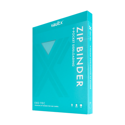 Vault X - 9-Pocket Exo-Tec® Zip Binder - Pastel Blue