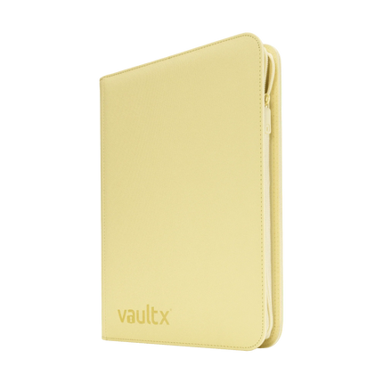Vault X - 9-Pocket Exo-Tec® Zip Binder - Pastel Yellow