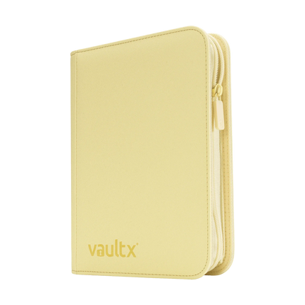 Vault X - 4-Pocket Exo-Tec® Zip Binder - Pastel Yellow