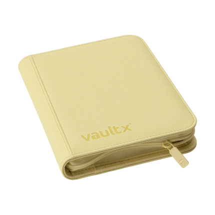Vault X - 4-Pocket Exo-Tec® Zip Binder - Pastel Yellow
