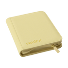 Vault X - 4-Pocket Exo-Tec® Zip Binder - Pastel Yellow