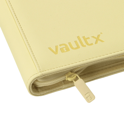 Vault X - 4-Pocket Exo-Tec® Zip Binder - Pastel Yellow