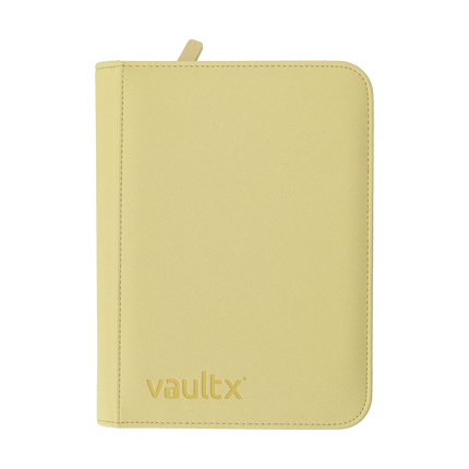 Vault X - 4-Pocket Exo-Tec® Zip Binder - Pastel Yellow