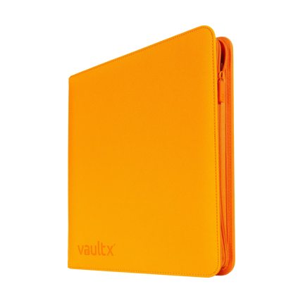 Vault X - 12-Pocket Exo-Tec® Zip Binder - Neon Orange