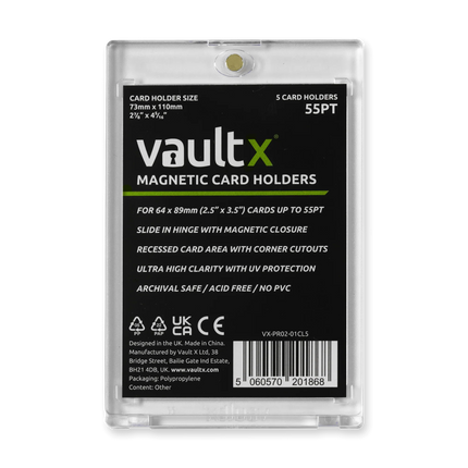 Vault X - Magnetic Card Holders 55pt (5 Pack)