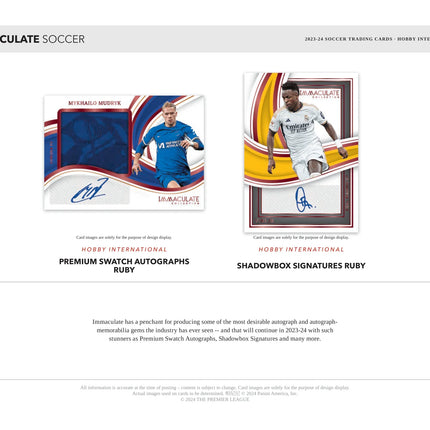 Panini - 2023/24 Immaculate Football (Soccer) - International Hobby Box