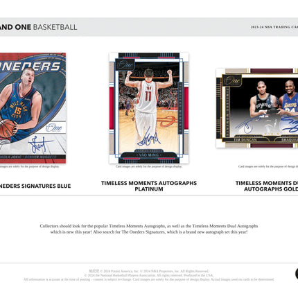 Panini - 2023/24 One and One Basketball (NBA) - Hobby Box
