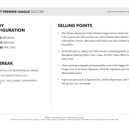 Panini - 2023/24 Select Premier League Football (Soccer) - Hobby Box