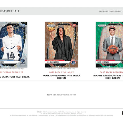 Panini - 2024/25 Prizm Fast Break Basketball (NBA) - Hobby Box