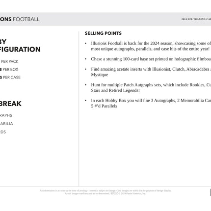 Panini - 2024 Illusions American Football (NFL) - Hobby Box