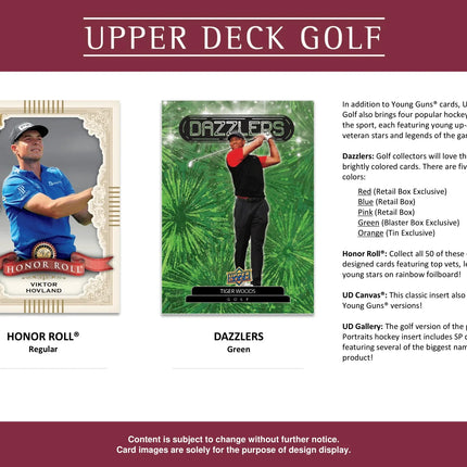 Upper Deck - 2024 Upper Deck Golf - Tin