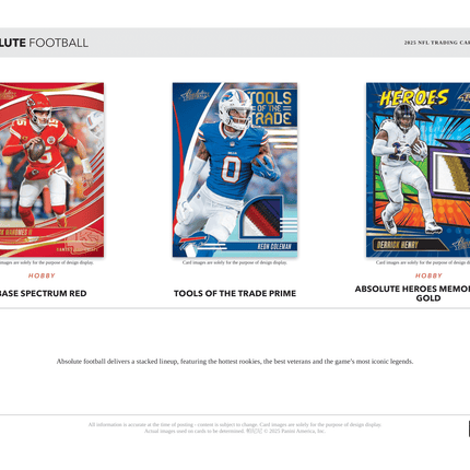 Panini - 2025 Absolute American Football (NFL) - Hobby Box