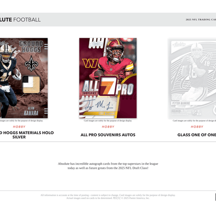 Panini - 2025 Absolute American Football (NFL) - Hobby Box