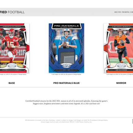 Panini - 2025 Certified American Football (NFL) - Hobby Box