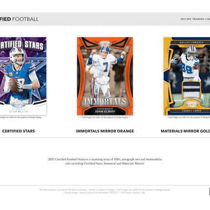 Panini - 2025 Certified American Football (NFL) - Hobby Box