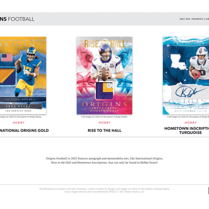 Panini - 2025 Origins American Football (NFL) - Hobby Box