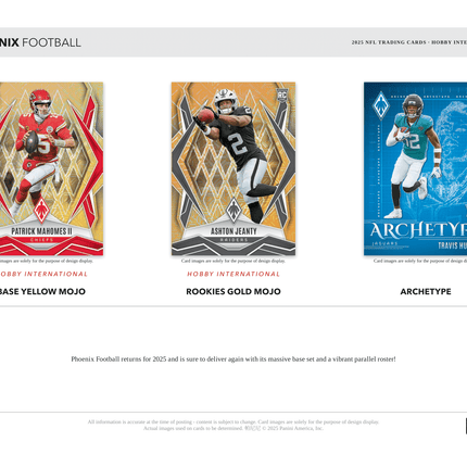 Panini - 2025 Phoenix American Football (NFL) - International Mega Box