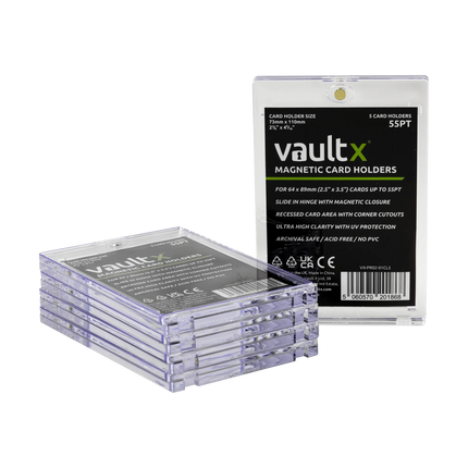 Vault X - Magnetic Card Holders 55pt (5 Pack)