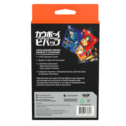 UniVersus CCG - Cowboy Bebop - Challenger Series Deck