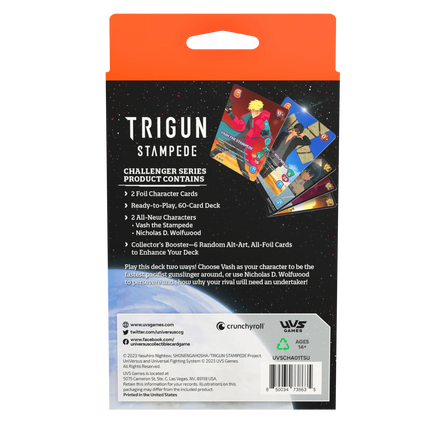 UniVersus CCG - Cowboy Bebop & Trigun Stampede - Challenger Series Decks