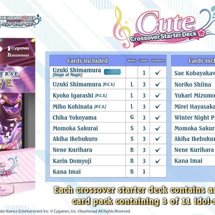 Shadowverse: Evolve - Crossover - The iDOLM@STER Cinderella Girls - Starter Deck Bundle