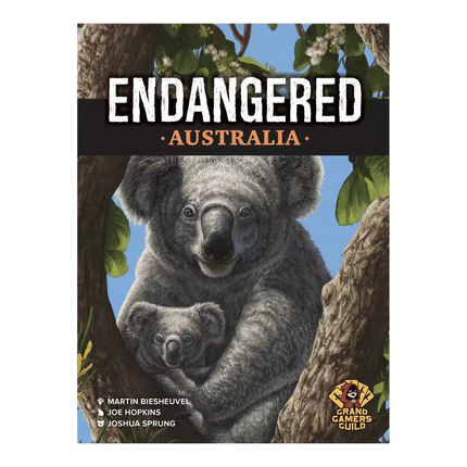 Endangered Australia English retail cover featuring koalas