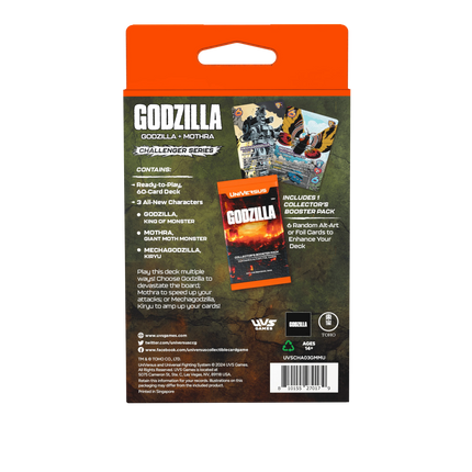 UniVersus CCG - Godzilla - Godzilla & Mothra Challenger Series Deck
