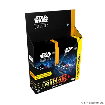 Star Wars: Unlimited - Jump to Lightspeed - Carbonite Display Case (4x Carbonite Booster Boxes)