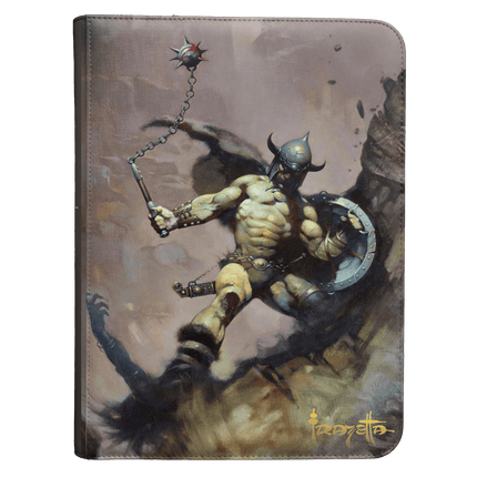 Ultra Pro - Artist Spotlight - Frank Frazetta - Warrior with Ball and Chain - 9-Pocket Zippered Premium Pro Binder