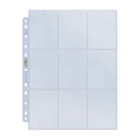 Ultra Pro - Platinum Series 9-Pocket 11-Hole Punch Pages for Standard Size Cards - 100 Pack