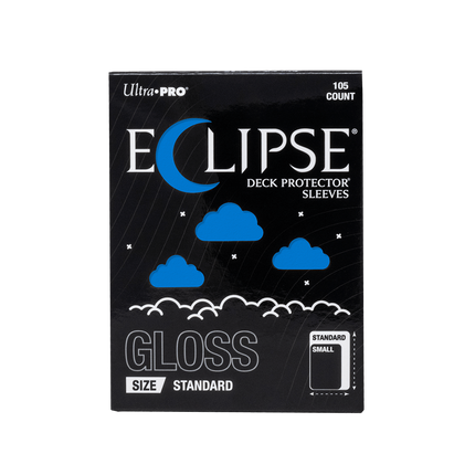 Ultra Pro - Eclipse Gloss Standard Deck Protector Sleeves - Pacific Blue - 105pk