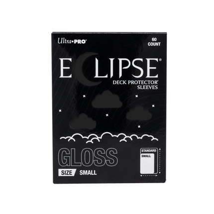 Ultra Pro - Eclipse Gloss Small Deck Protector Sleeves - Jet Black - 60pk