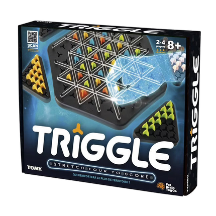Triggle multilingual retail packaging with English text
