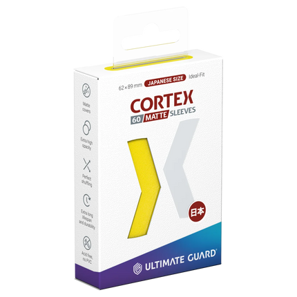 Ultimate Guard - Cortex Sleeves Matte - Japanese Size - Yellow - 60pk