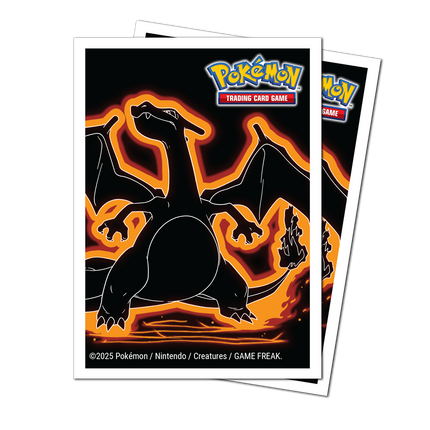 Ultra Pro - Neon Kanto 105ct Apex Deck Protector Sleeves Charizard for Pokémon