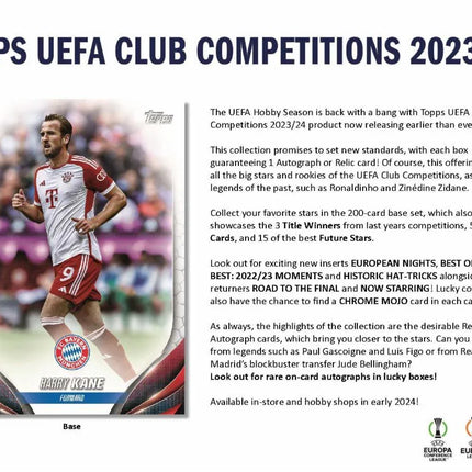 Topps - 2023/24 UEFA Club Competitions Football (Soccer) - Hobby Box