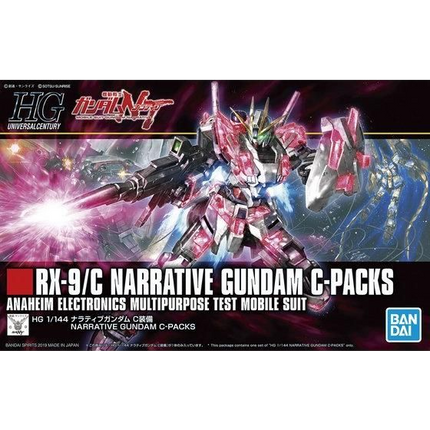 Bandai - Gunpla - HGUC 1/144 - Mobile Suit Gundam Narrative - RX-9/C Narrative Gundam C-Packs - retail packaging