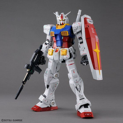 Bandai PG Unleashed 1/60 RX-78-2 Gundam official front view, original photograph