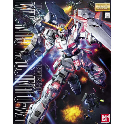 Bandai - Gunpla - MG 1/100 - Mobile Suit Gundam Unicorn - RX-0 Unicorn Gundam - retail packaging