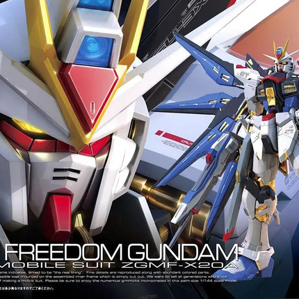 Bandai - Gunpla - RG 1/144 - Mobile Suit Gundam SEED Destiny - ZGMF-X20A Strike Freedom Gundam - retail packaging