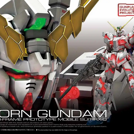 Bandai - Gunpla - RG 1/144 - Mobile Suit Gundam Unicorn - RX-0 Unicorn Gundam - retail box