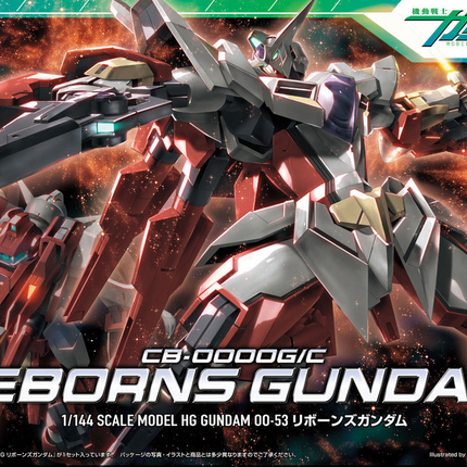 Bandai - Gunpla - HG00 1/144 - Mobile Suit Gundam 00 - CB-0000G/C Reborns Gundam - retail packaging