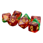 Fanroll - 16mm Resin Polyhedral Dice Set - Watermelon