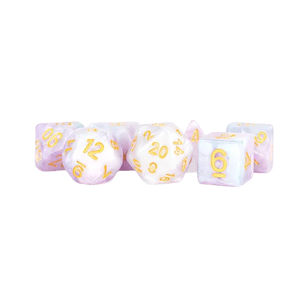 Fanroll - 16mm Resin Polyhedral Dice Set - Lavender