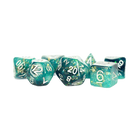 Fanroll - 16mm Resin Polyhedral Dice Set - Eternal: Teal/Black