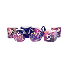 Fanroll - 16mm Resin Polyhedral Dice Set - Eternal: Purple/Blue