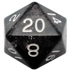Fanroll - 35mm Mega Acrylic D20 - Ethereal Black