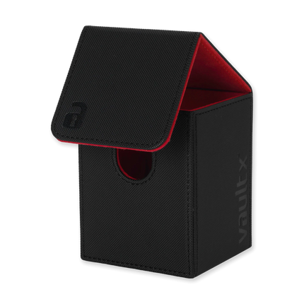 Vault X - Large Exo-Tec® Deck Box - Black/Electric Red