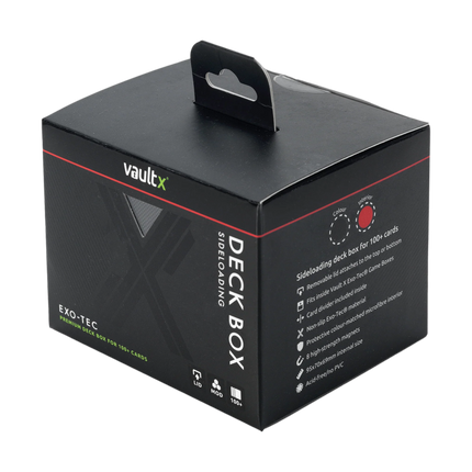Vault X - Exo-Tec® Sideloading Deck Box 100+ - Black/Electric Red